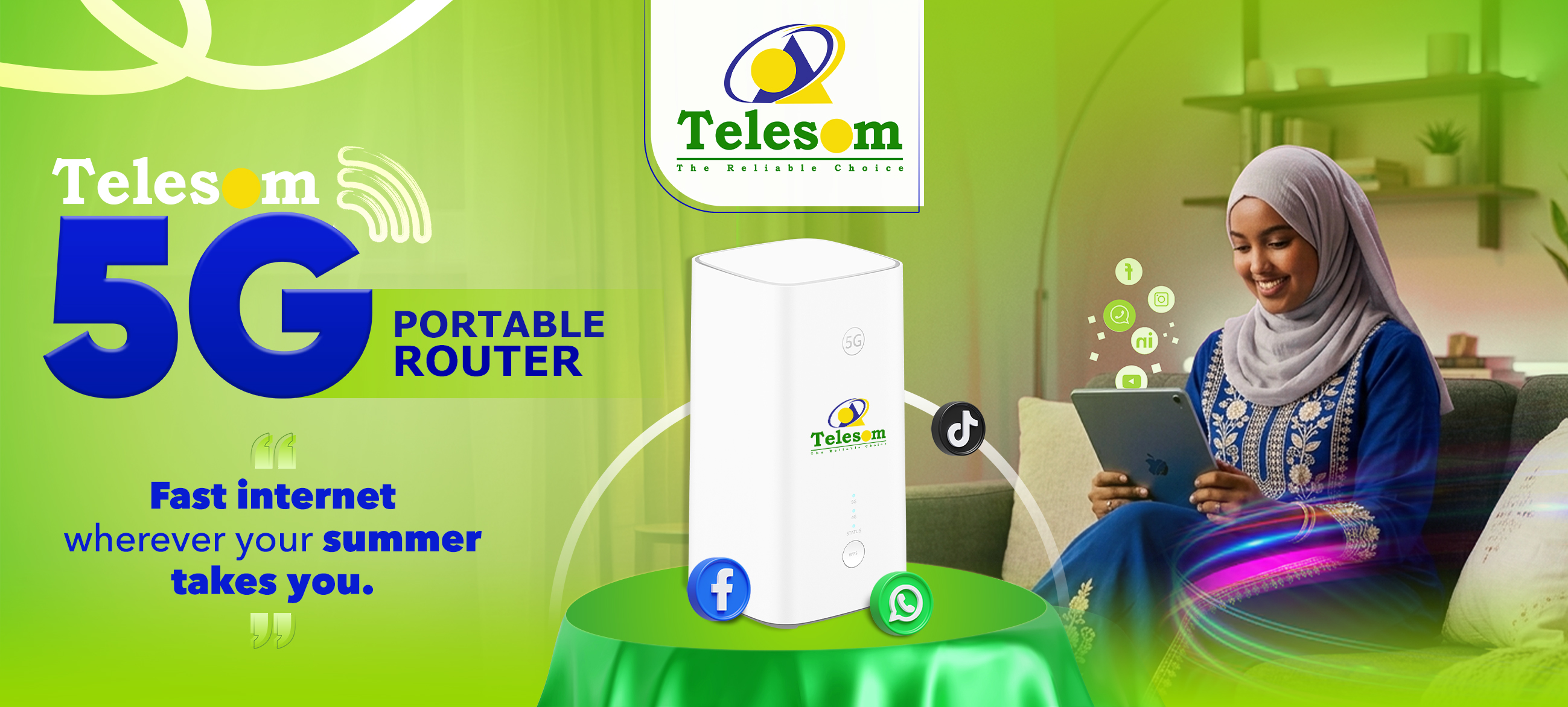 Telesom 5G router summer offer